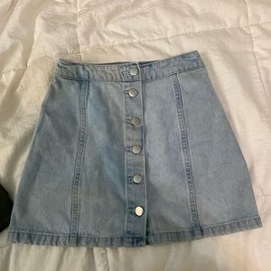 Denim H&M Button down skirt
